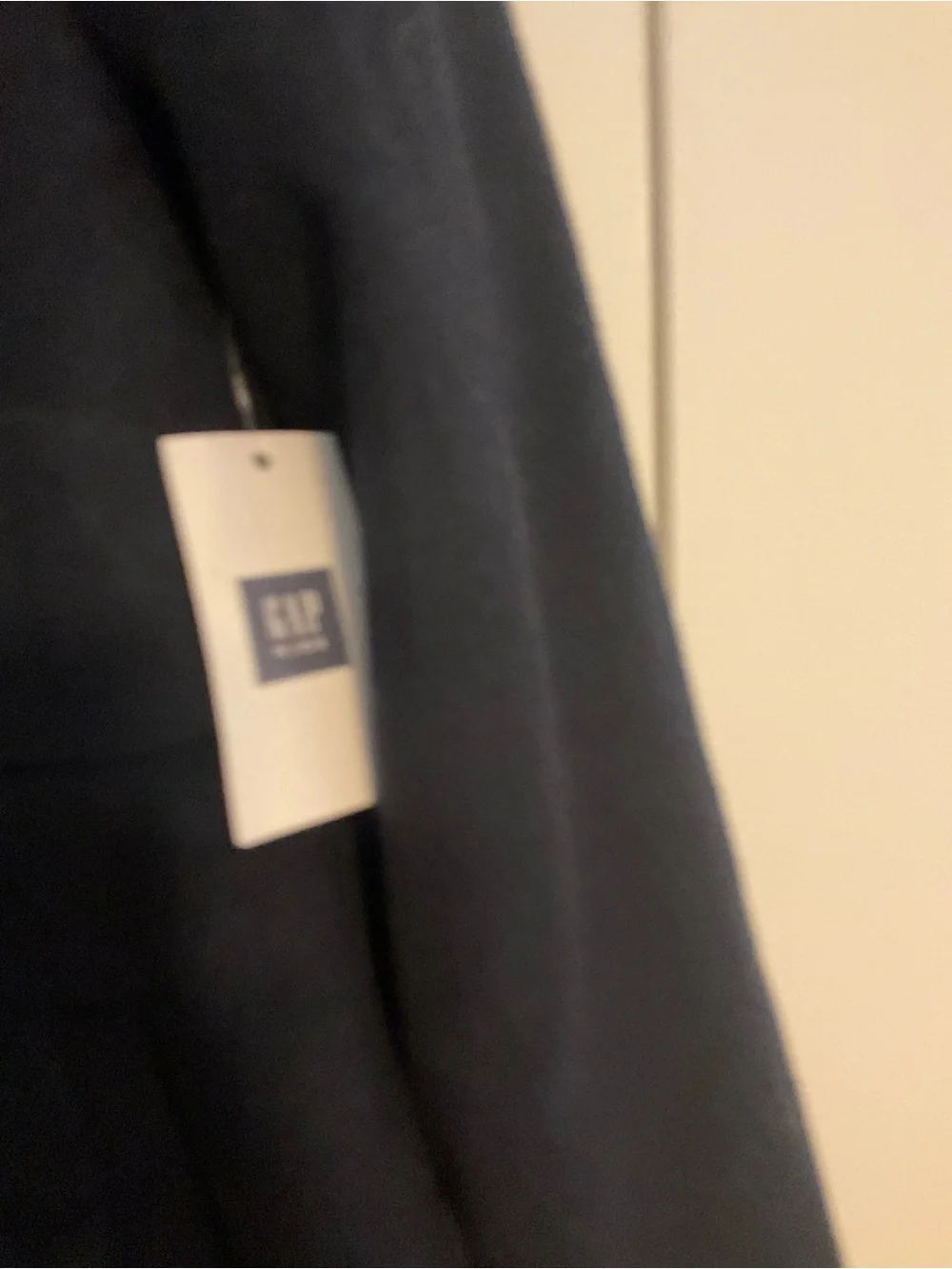 GAP Girls Kids Black Double-Breasted Wool Pea Coat Sz 10 New